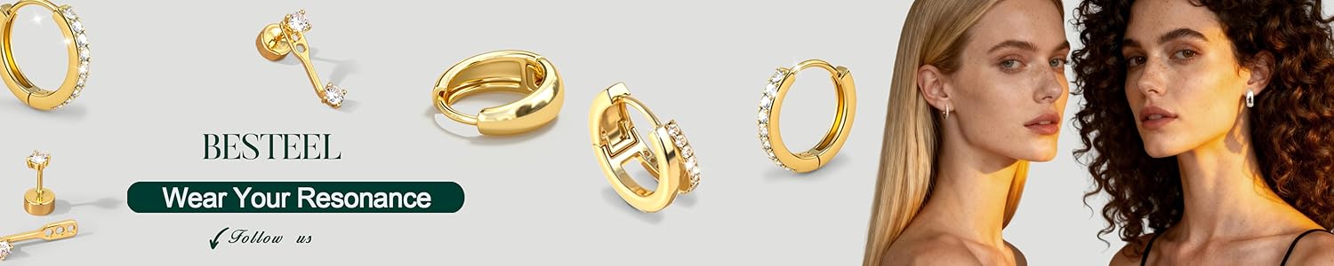 Besteel women's hoop earrings