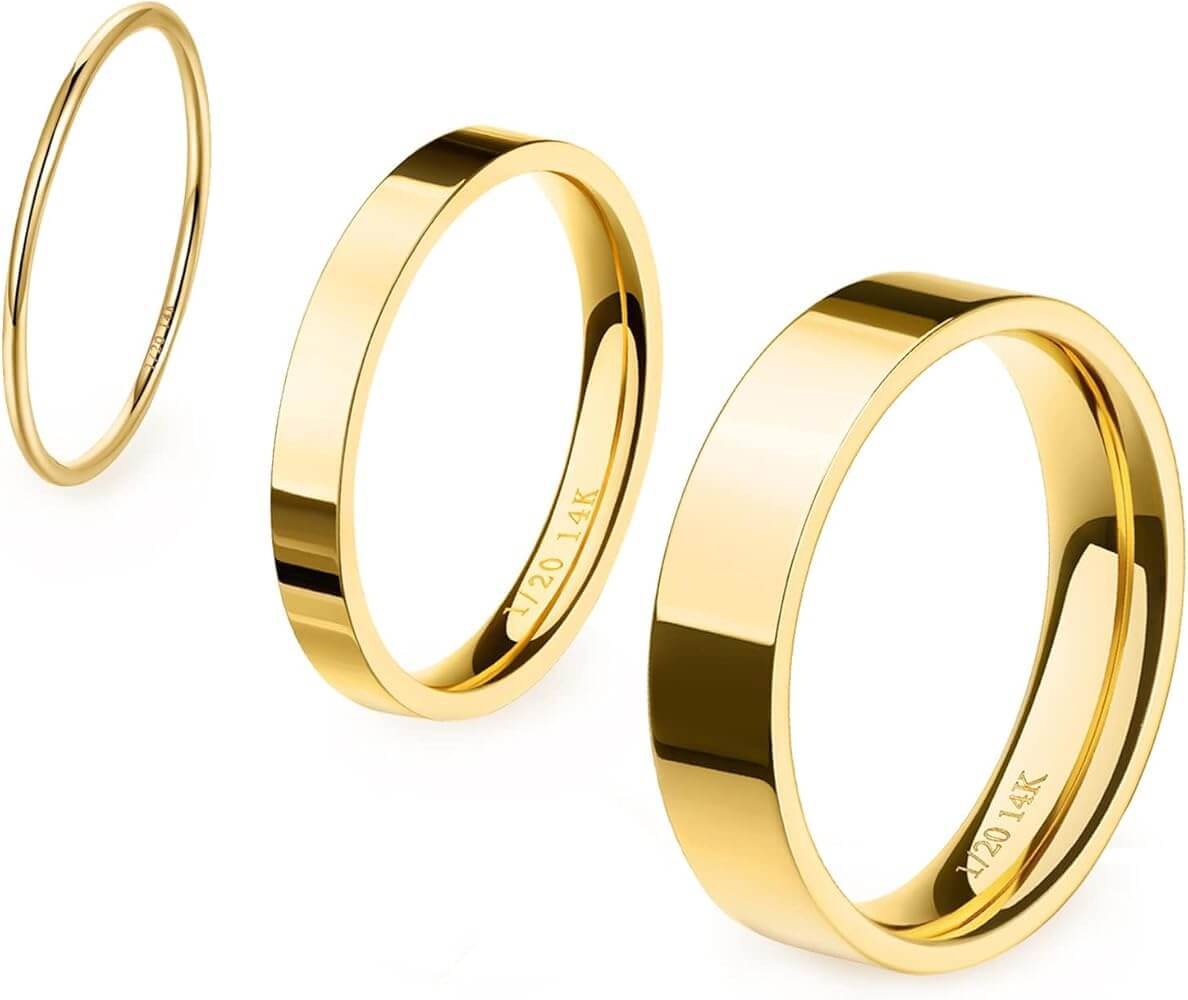 NOKMIT women's stacking rings