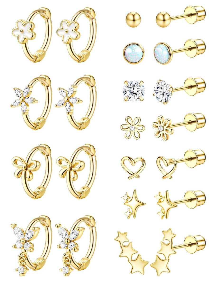 YADOCA women's body piercing studs